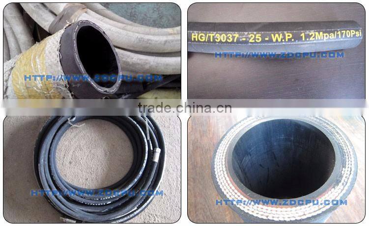 Durable heat resistant braided flexible hose