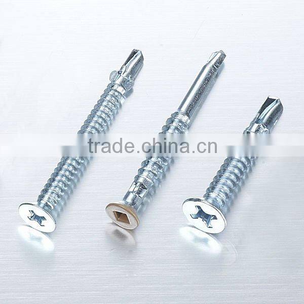 Countersunk head TORX self drilling screw wings Dacromet