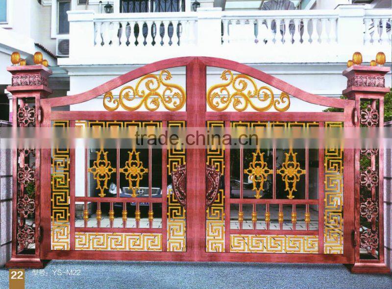 2016 New Product single wrought iron entry doors/Garden Arch Gate, Aluminum Gate