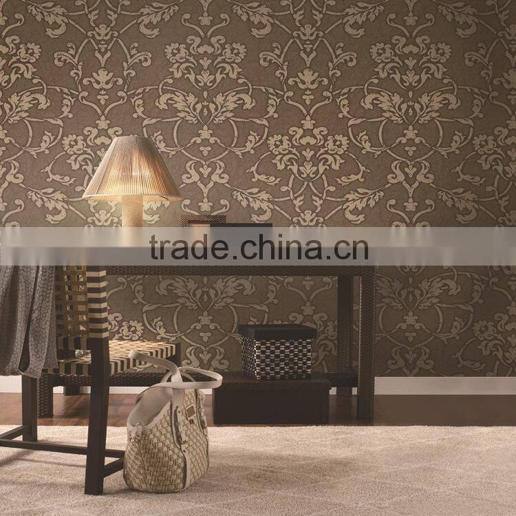 High Class Non Woven Foaming Wallpaper for bed room