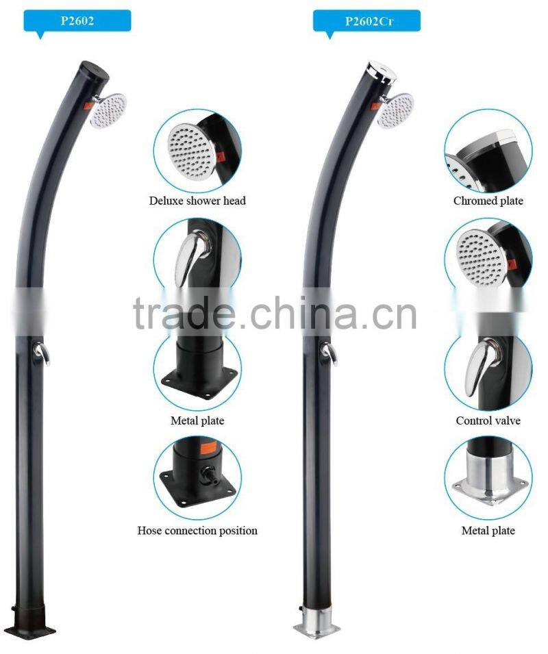 Solar Powered Poolside Shower Station Poolside Solar Shower