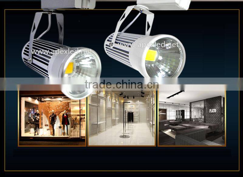 gallery led track lighting silver finish led track rail light