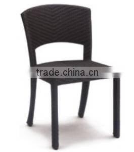 Rattan wicker hotel garden outdoor patio backyard armless chair Armless wooden handrail rattan chair