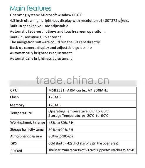 Bluetooth Rearview Mirror Handsfree Car Kit Car GPS Navigation rearview mirror