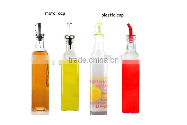 500ml glass vinegar bottle with dispenser cap