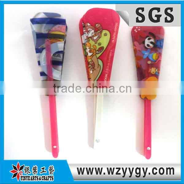 plastic 5 folding pp hand fan for promotional