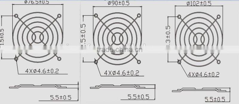 Fan Finger Guard 80mm 90mm 120mm 150mm 180mm 200mm