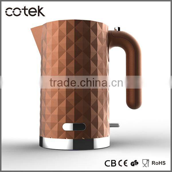 Hot 1.7L Diamond design grey electric water kettle