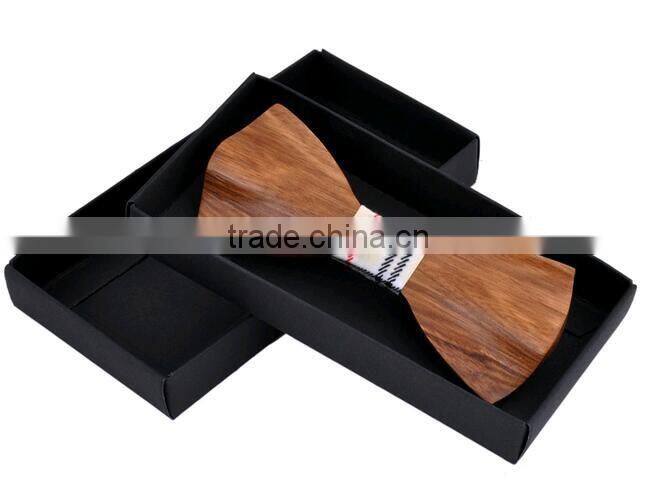 men Bamboo bow tie wholesale matts triangle plaid shape gentleman bow tie