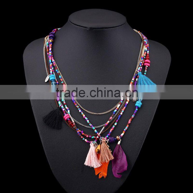 New latest design beads necklace vintage wholesale alibaba
