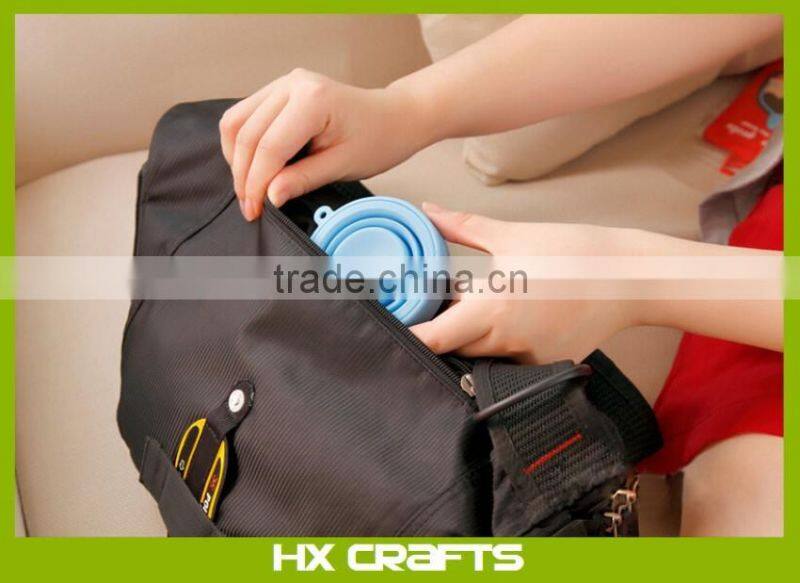 FDA Standard portable collapsible foldable silicone travle cup