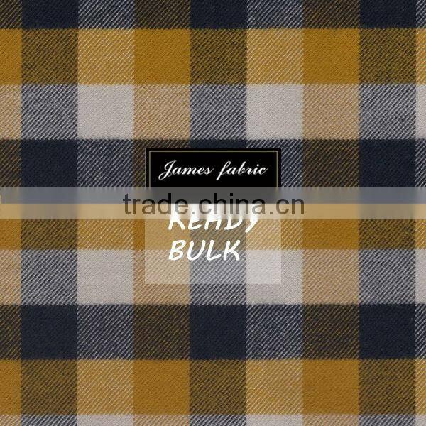 James ready two side brushing 30%tencel check fabric for shirts