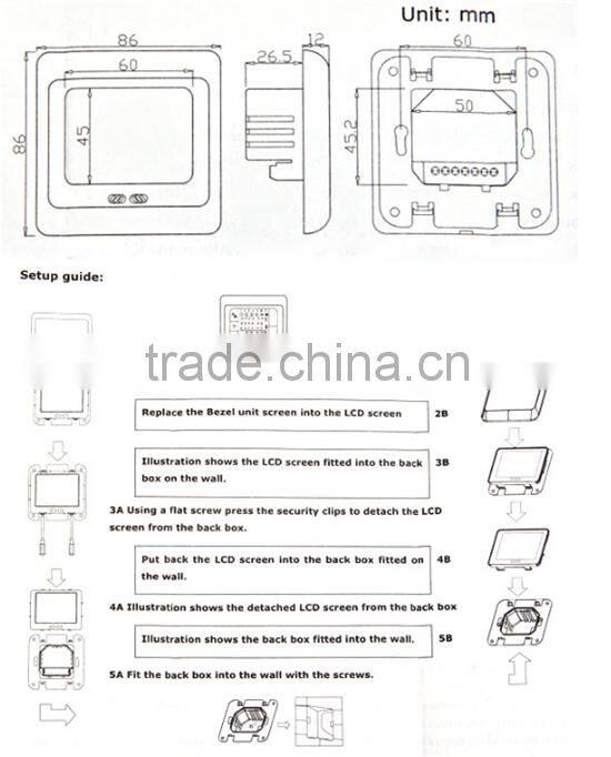 New Digital Thermostat Weekly Programmable 16A Floor Heating Thermostat Room Temperature Controller Thermometer