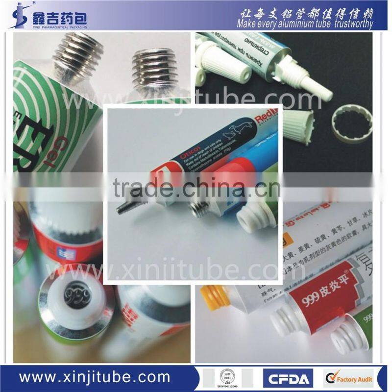 CFDA Certified Pharmaceutical/ Cosmetic Collapsible Aluminum Tube Gel