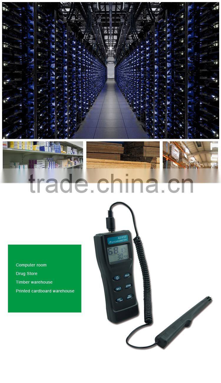 AZ 8723 Indoor Hygrometer 0%~100%RH Humidity Gauge Remote Probe Thermo Hygrometer Digital Display