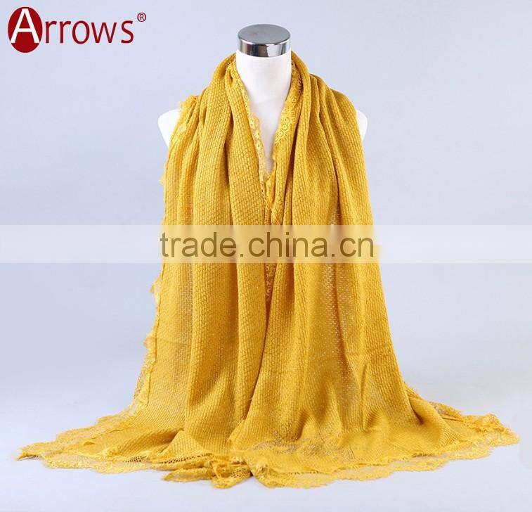 Cheap Price Gray Lace and Shiny Crystal Sequin Fashion Scarves for Women