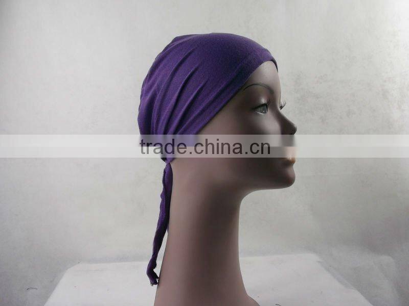 Cotton jersey Bonnet Cap Muslim bandanna underscarf X-QM88