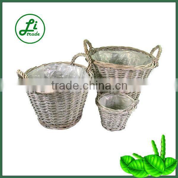 heart shape willow flower basket