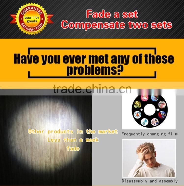 Red Car Led Laser Fog Light Rear Anti-Collision Brake Tail lights Warning Lamp logo brake light