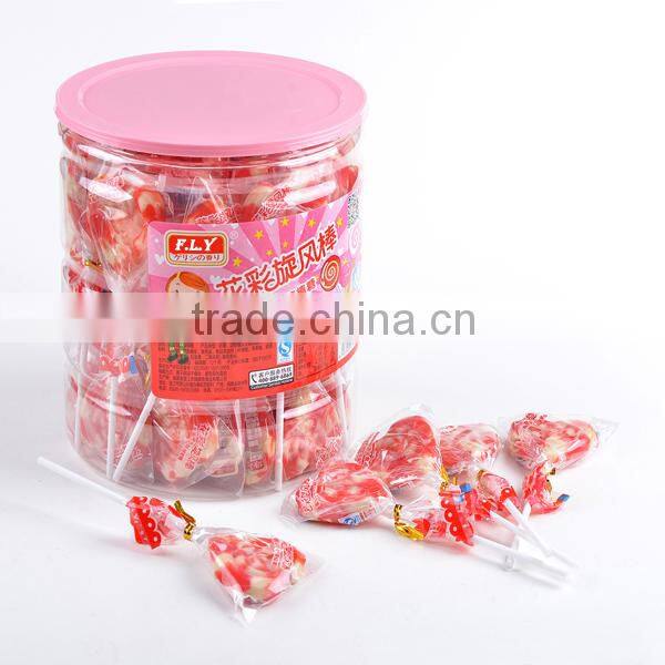 10g strawberry&milk flavour sweet candy lollipop