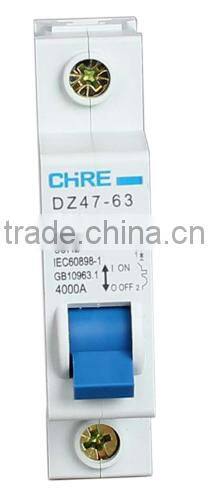 mini circuit breaker with high quality and best price DZ47-63 1P