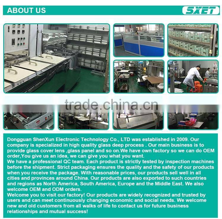 Custom white tempered glass