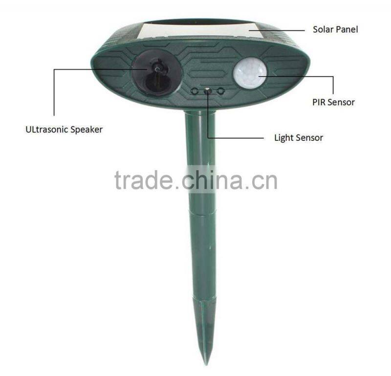 visson x-pest VS-3194 vole poison animal repellent solar animal repeller