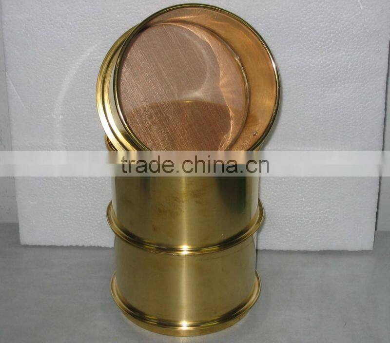 Brass Copper Bronze Sifter Copper Sieve Woven Mesh Strainer