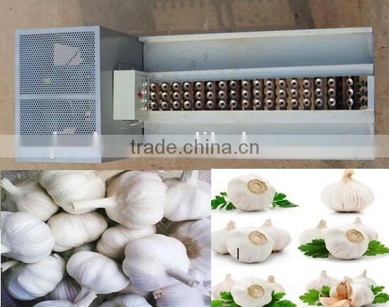 Dry garlic root cutting machine