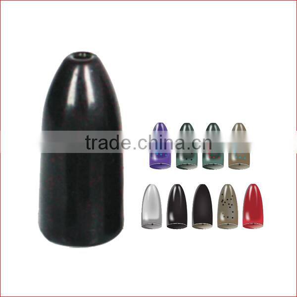 Bullet tungsten fishing weights distribute tungsten fishing weights