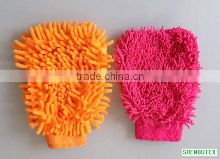 microfiber chenille mitt glove
