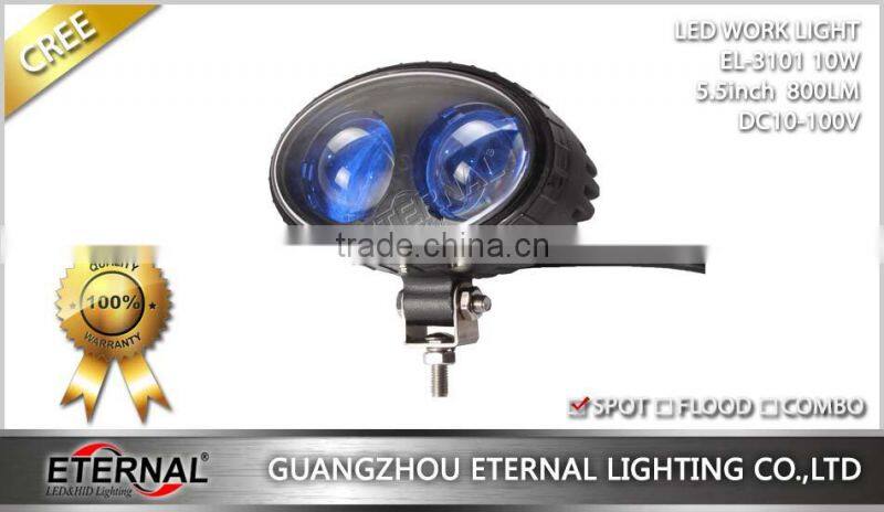 5.5in 10W super spot blue red forklift safety light industrial heavy duty emergency equipments warning lamp