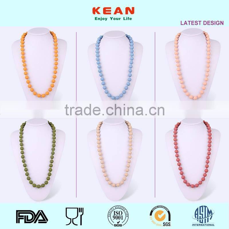 2016 newest design gold necklace silicone flower necklace