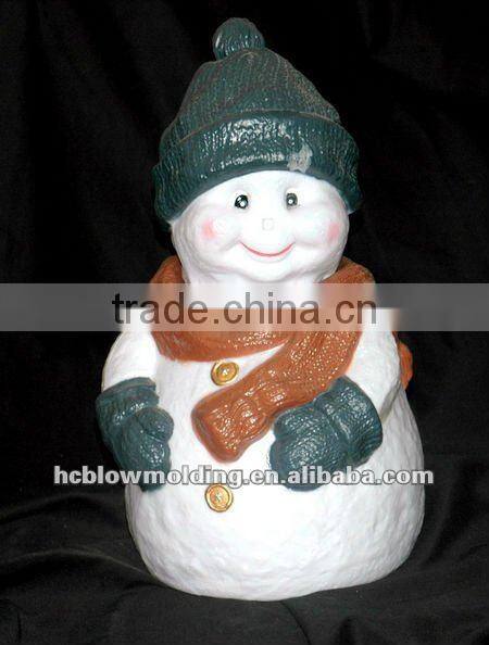 OEM Blow Molding plastic Christmas Santa Claus figurine christmas decoration santa claus