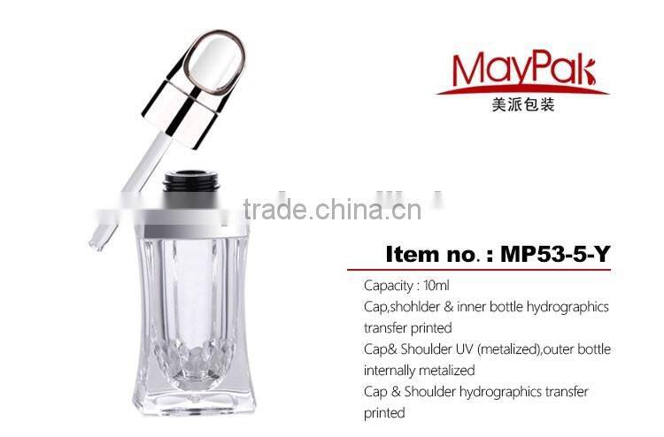 High quality wholesale empty acrylic oil bottle with dropper