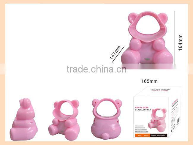 bear shaped portable bladeless fan No Leaf Air Conditioner mini fan