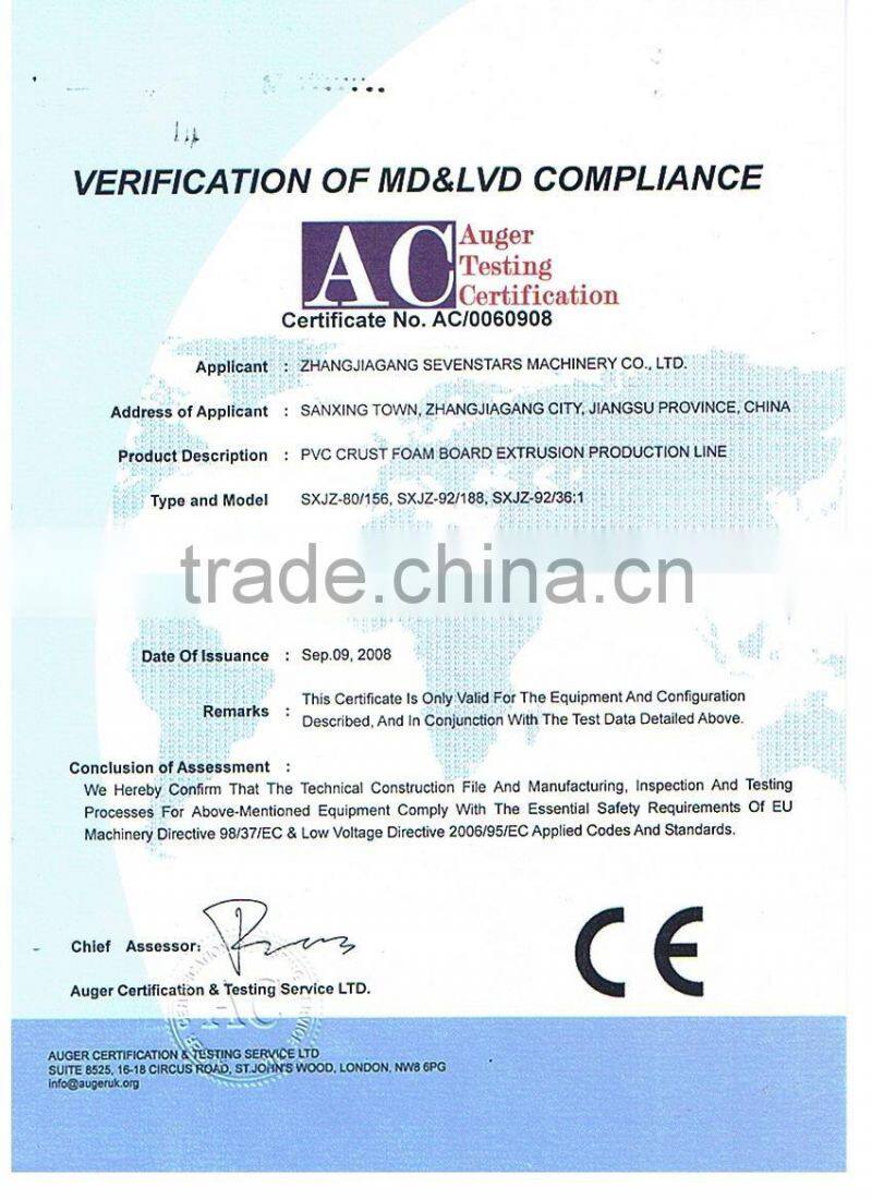 Rigid PVC celuka foam board production line