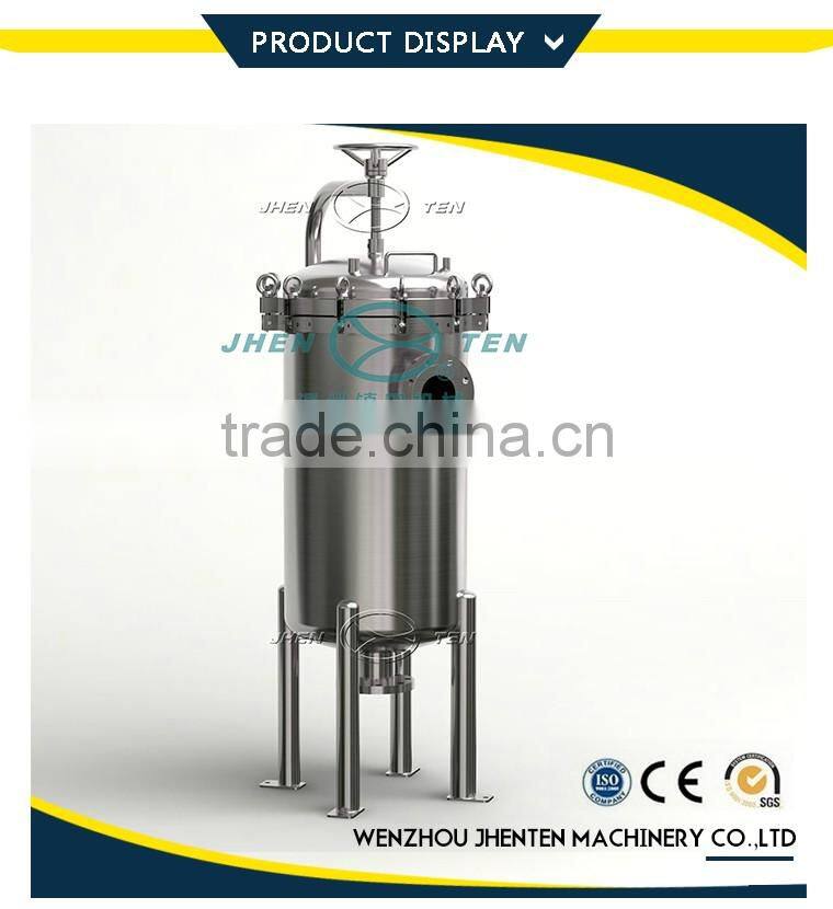 Stainless steel sand polish printing side entry bag filter