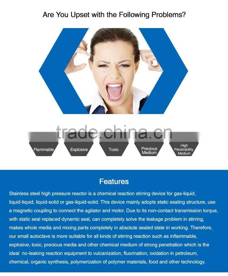 FCF-1 Lift Laboratory Stainless Steel Pressure Vessel