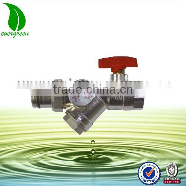 Brass Ball Valve with Thermometer