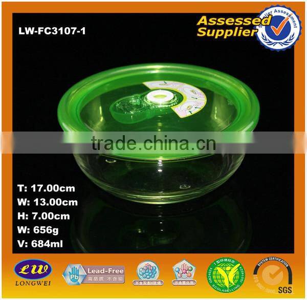 Round storage box with lid, Ovenware, Stackable bowls