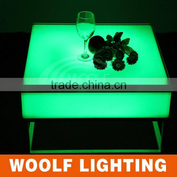 Colors Change led ktv party Furniture modern dinner cute led dinner table