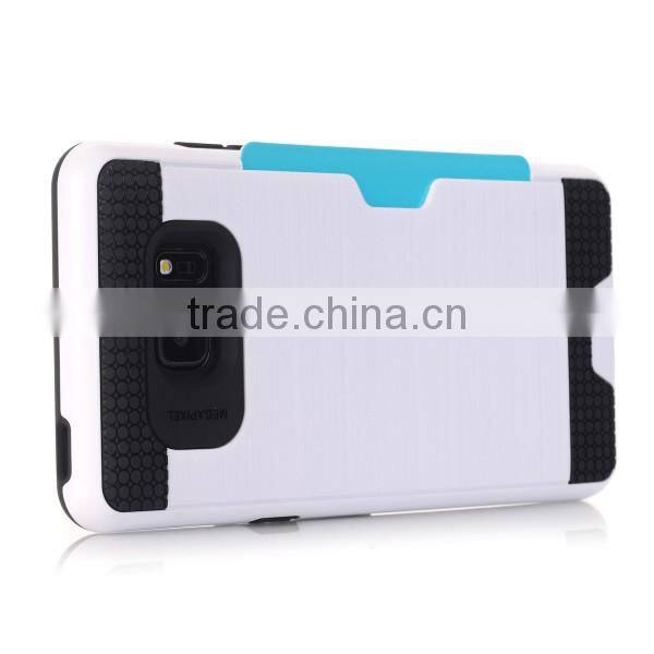 Drawbench phone case with card slot phone hull TPU + PC material back cover for Samsung Note 7