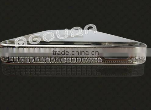 big sale luxury 24k gold plating diamond original back case for iphone 5S