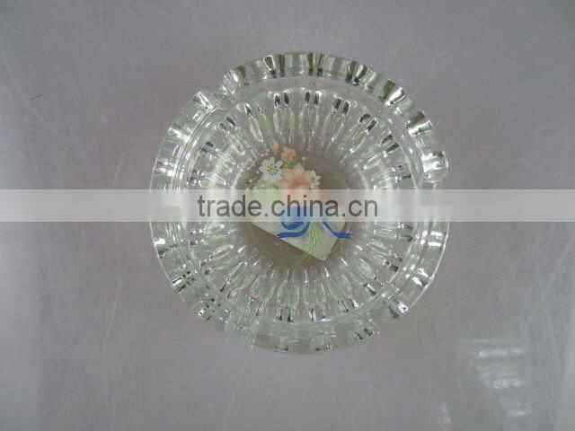 stock round glass ashtray