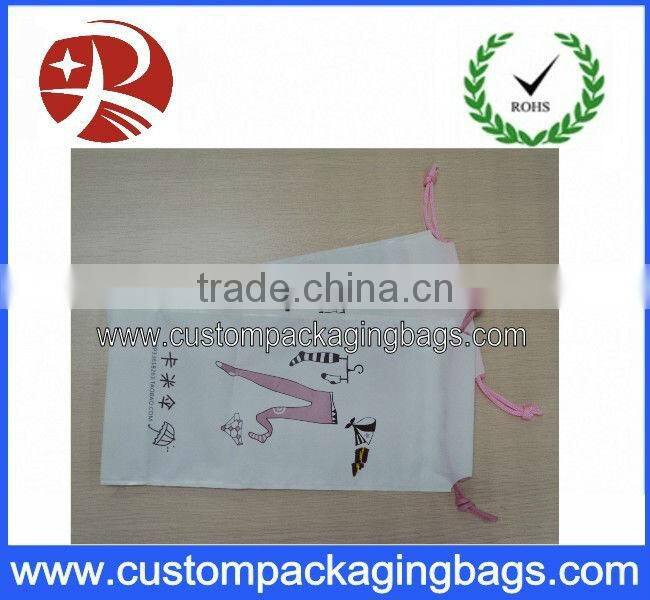 Drawstring Tote Clear Plastic Bags 16" X 18" NEW