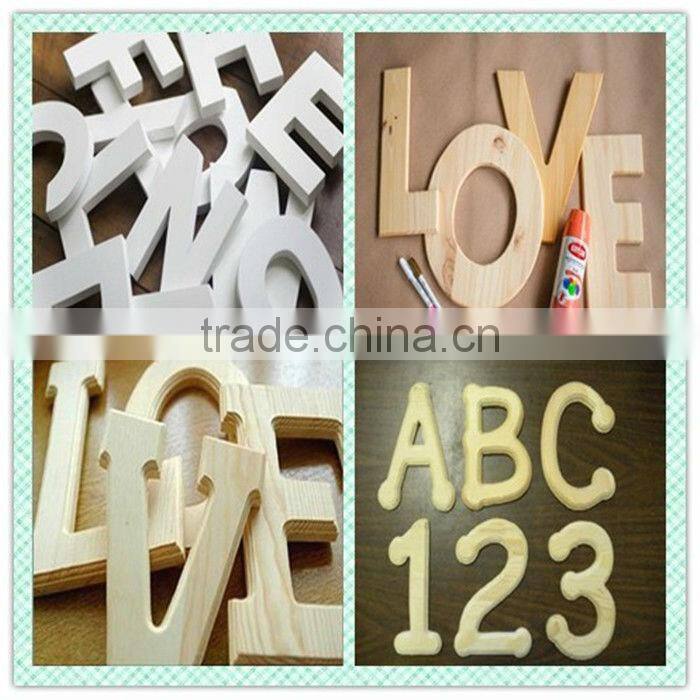 White LOVE letters modern clothes hangers coa track coat hook hanging wall hanging wooden letter wall hook