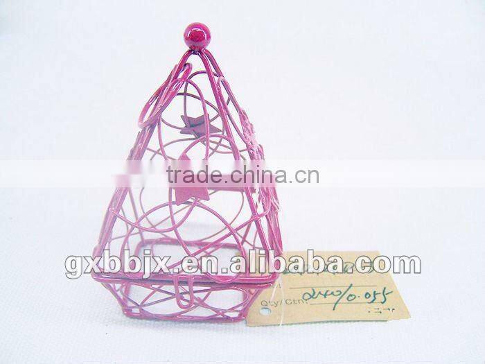 Small metal gift box packaging for Christmas decor