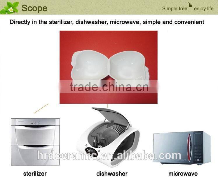 19.5*8.7*3.8cm star hotel white ceramic dinner plate apple shape dish