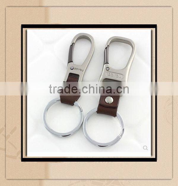 Hot selling card Leather Keyring